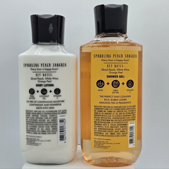 Bath & Body Works Sparkling Peach Sangria Set - Picture 3 of 4